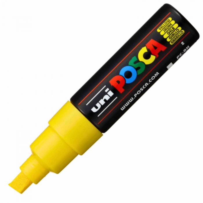 Set 4 Carioci POSCA cu Varf Tesit, Marker 8 MM, PC-8K [5]