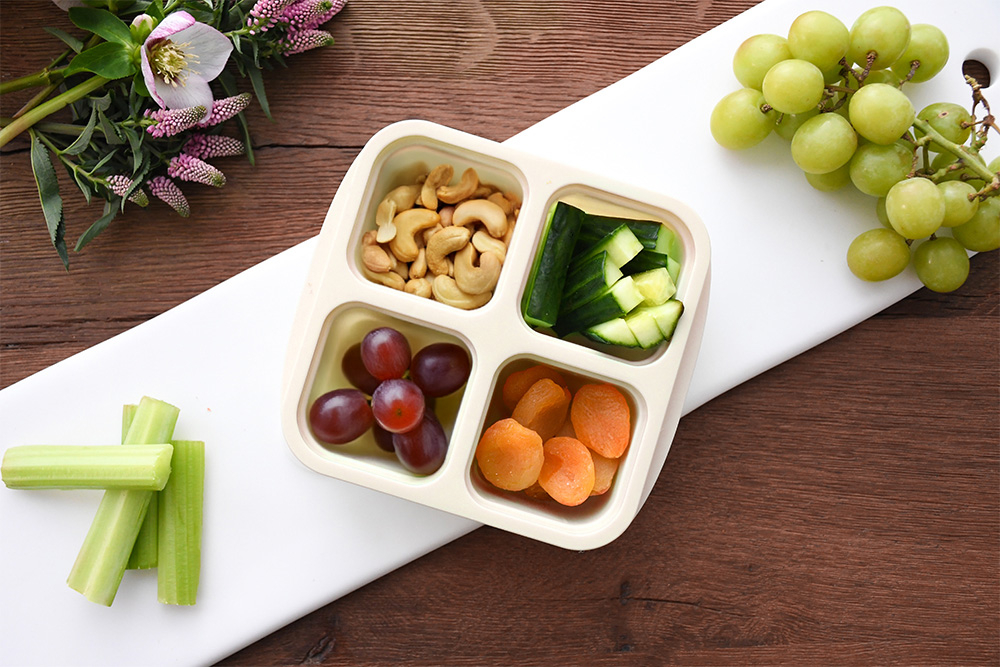 Set 4 caserole silicon pentru gustari, melii, culori asortate berry copii cu varsta peste 0 luni [2]