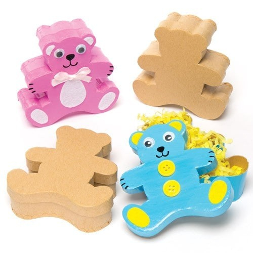 Set 4 cutiute din carton de decorat Ursuleti [1]