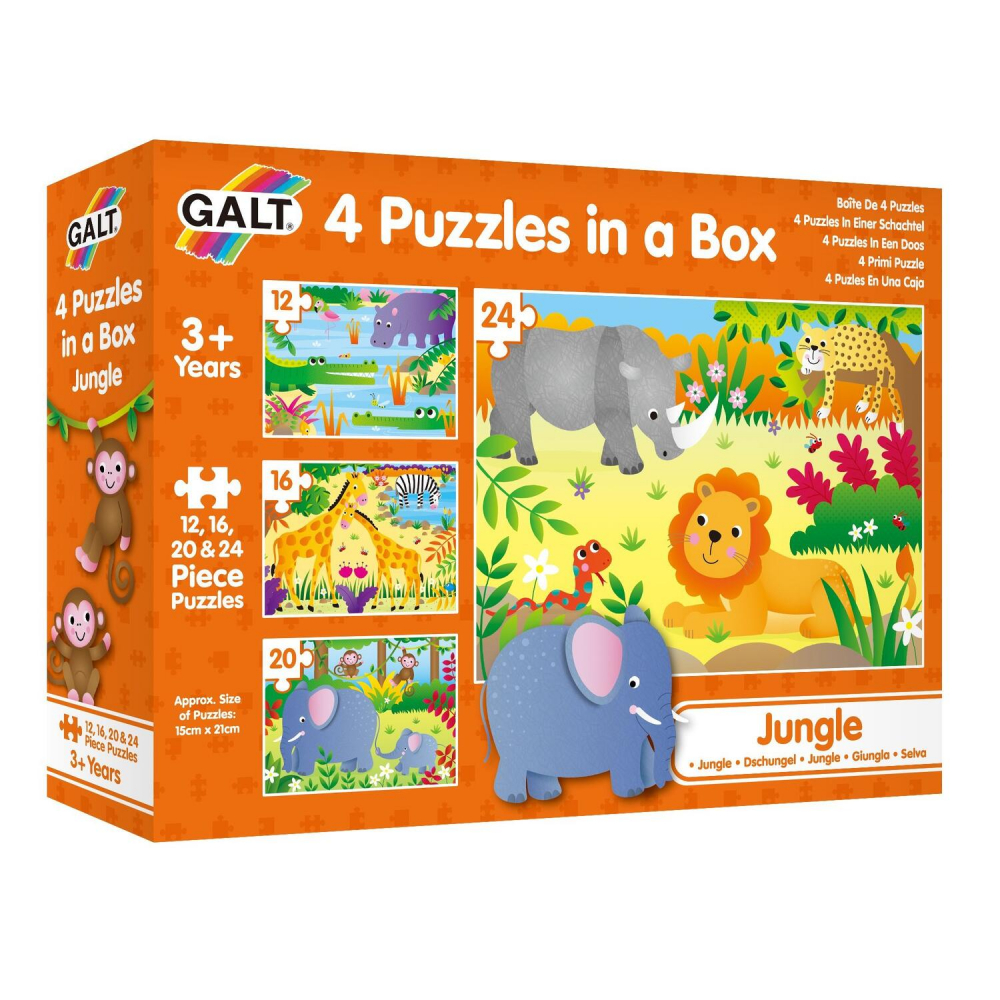 Set 4 puzzle-uri Jungla (12, 16, 20, 24 piese) [3]