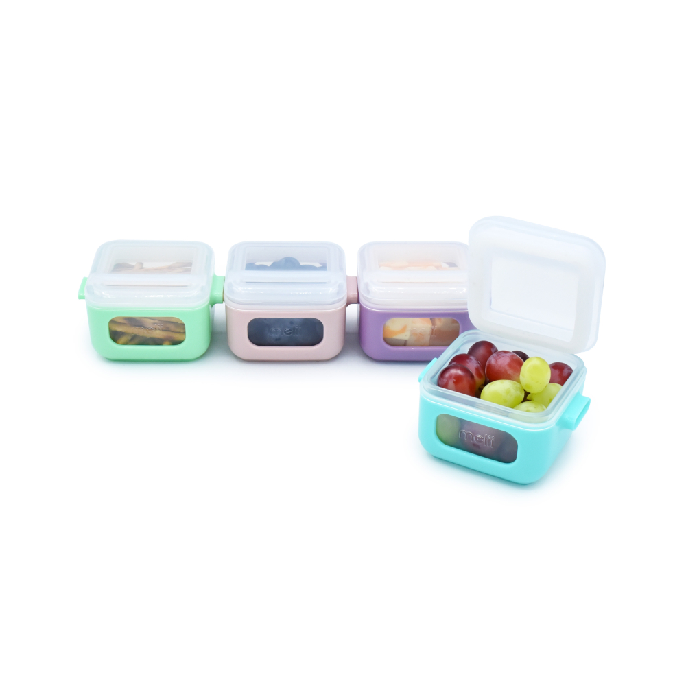 Set 4 recipiente silicon snap&go cubes, melii, 4*118 ml copii cu varsta peste 0 luni [2]