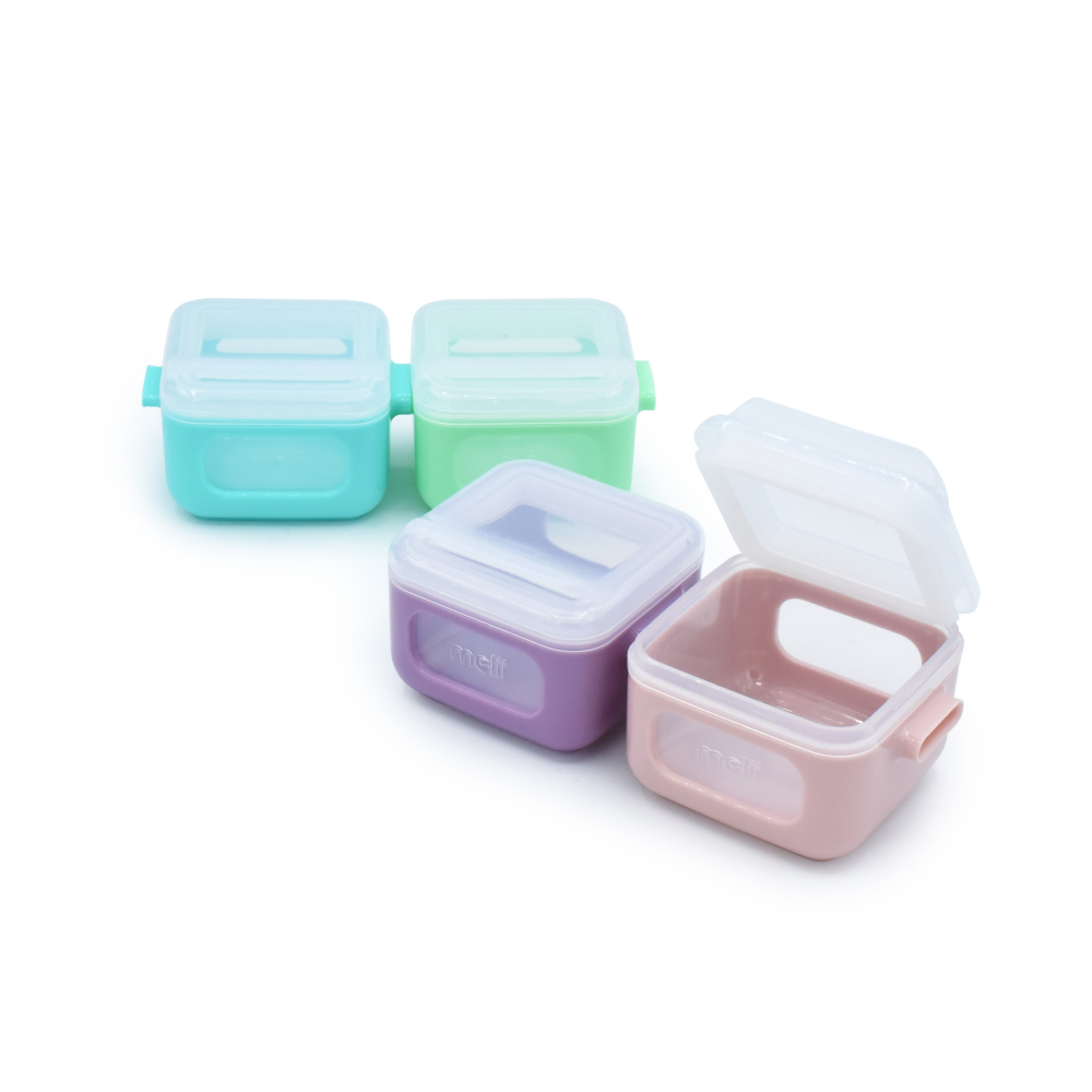 Set 4 recipiente silicon snap&go cubes, melii, 4*118 ml copii cu varsta peste 0 luni [7]