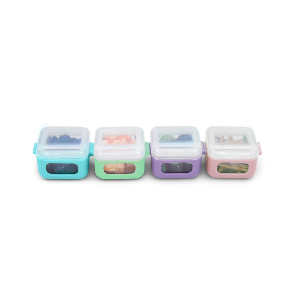 Set 4 recipiente silicon snap&go cubes, melii, 4*118 ml copii cu varsta peste 0 luni [3]