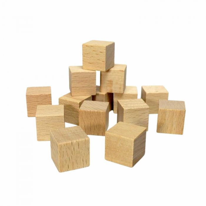 Cuburi din Lemn Natur pentru Activitati Craft - Micostore.ro [3]