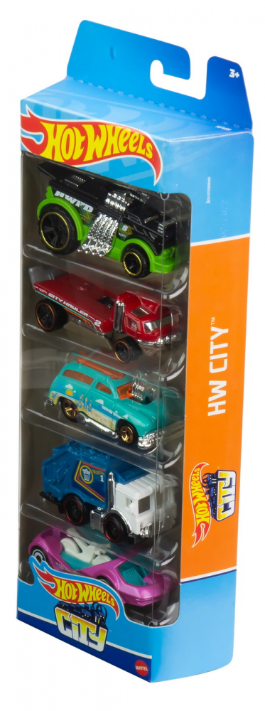 Set 5 masini hot wheels city, varsta de la 3 ani la 12 ani [2]