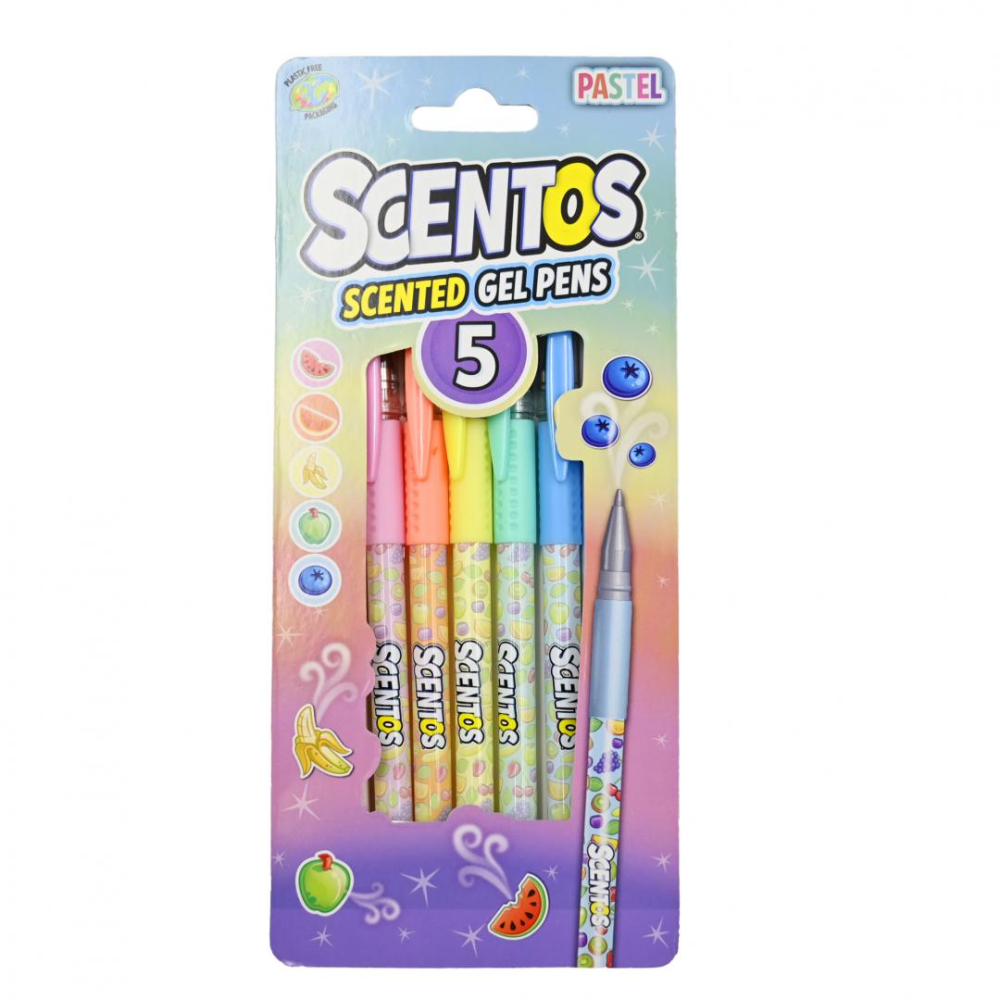 Set 5 pixuri parfumate cu.gel, neon/ pastel,scentos [3]