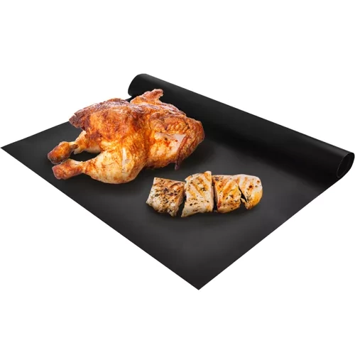 Set 5 placi, folii de protectie gratar antiaderente, material teflonat, reutilizabile, 33 x 40 cm [5]