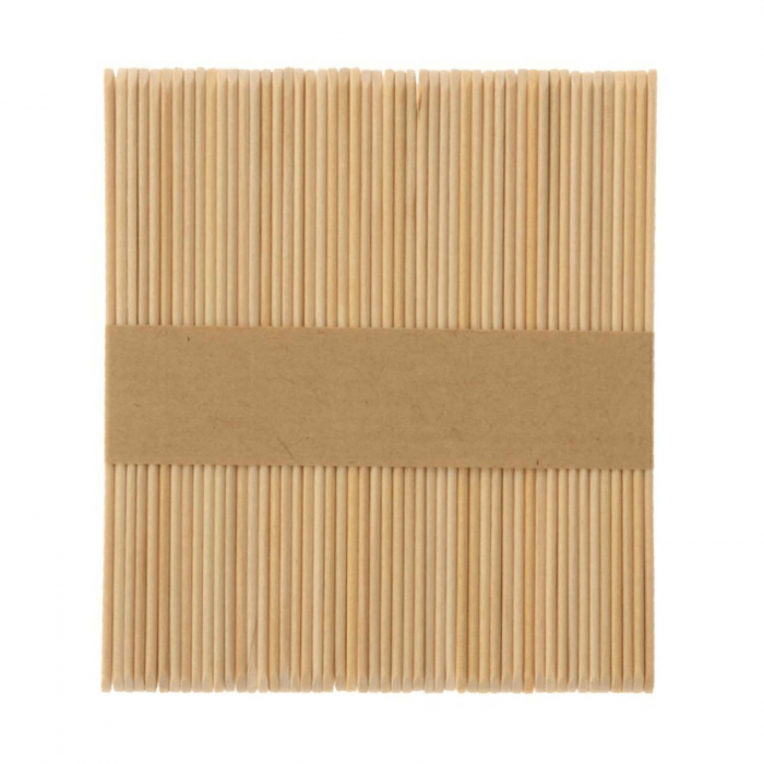Set 50 de bete din lemn pentru inghetata, culoare Natur [2]