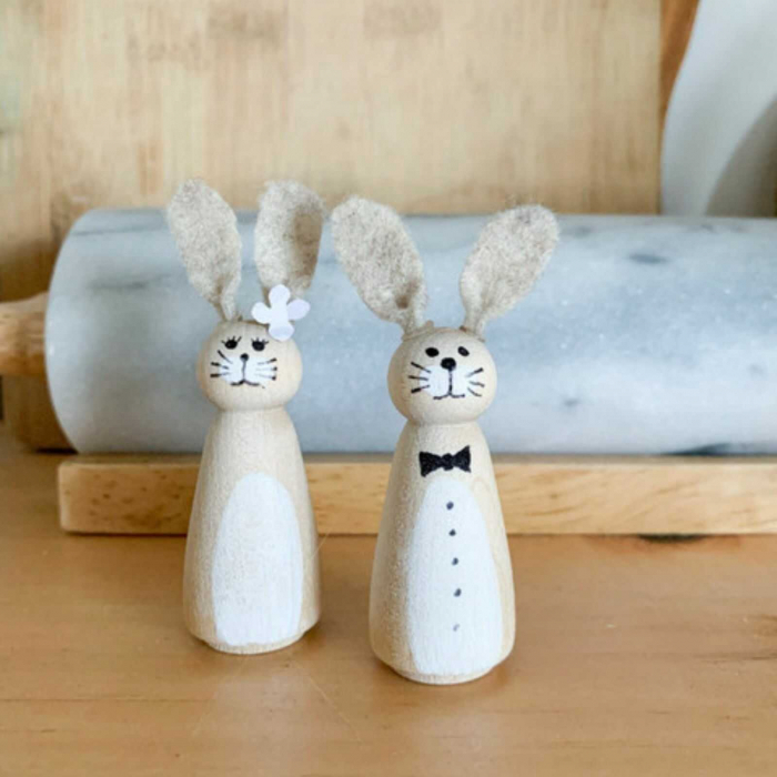 Jucarii din lemn Waldorf - set 50 papusi figurine din lemn natur. [10]
