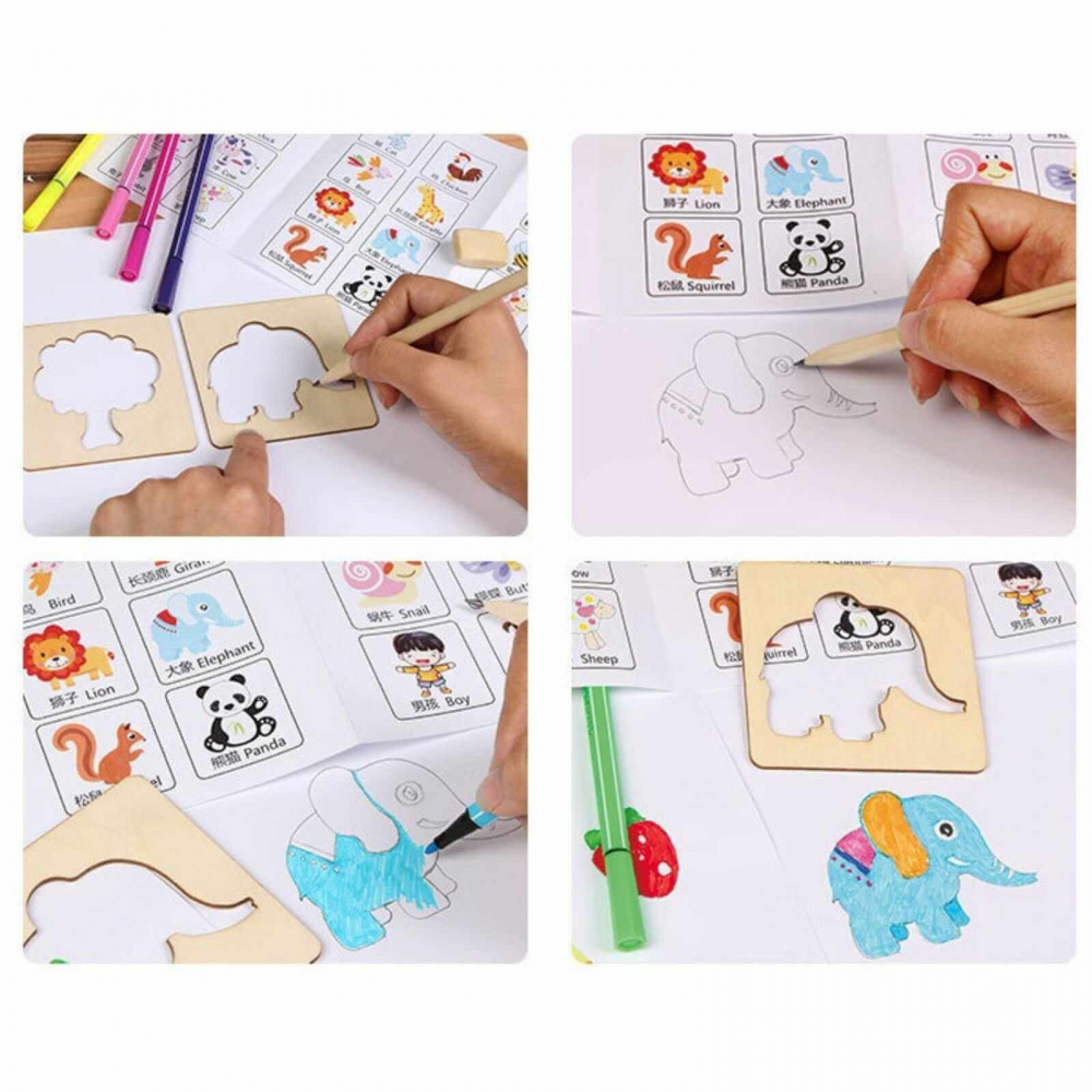 Invata sa desenezi cu sabloane, joc educativ si creativ [5]