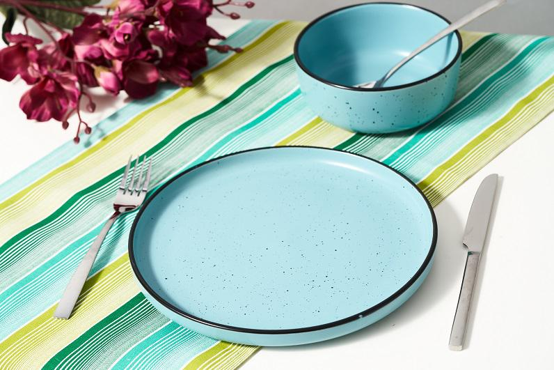 Set 6 farfurii intinse, ceramica 27 cm, electra, art of dining by heinner [3]