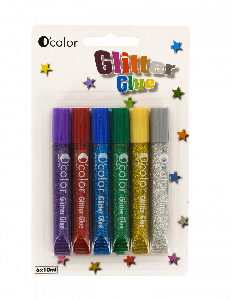 Set 6 flacoane lipici glitter colorat [1]
