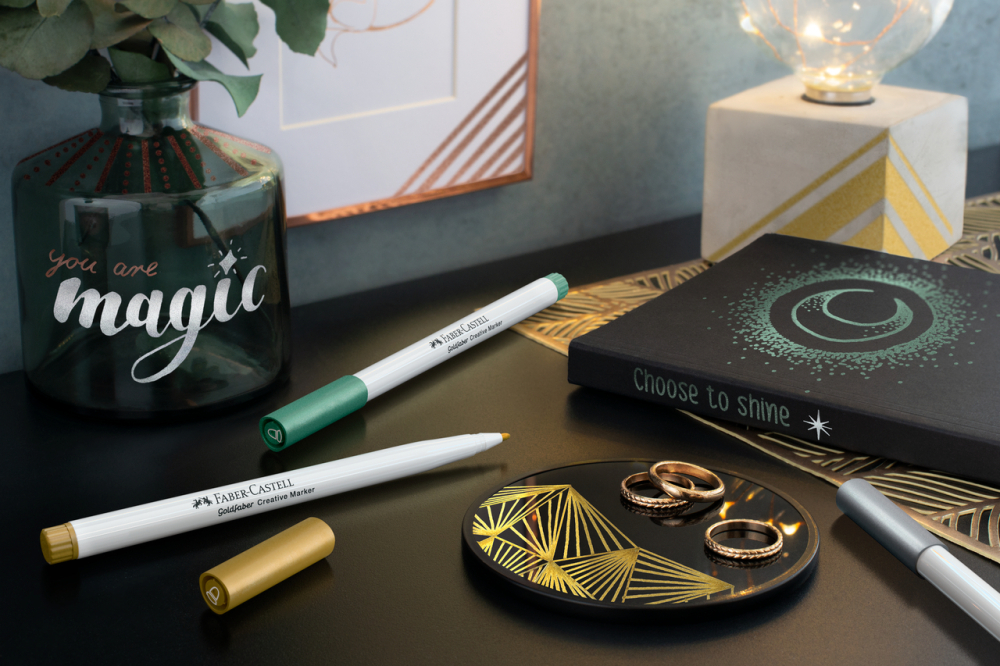 Set 6 markere creative goldfaber culori metalizate 1.5mm faber-castell [3]