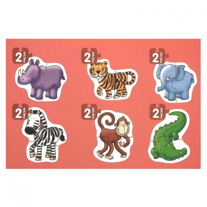 Cutie Set 6 Puzzle Bebe ⭐ Animale Salbatice din Jungla [2]