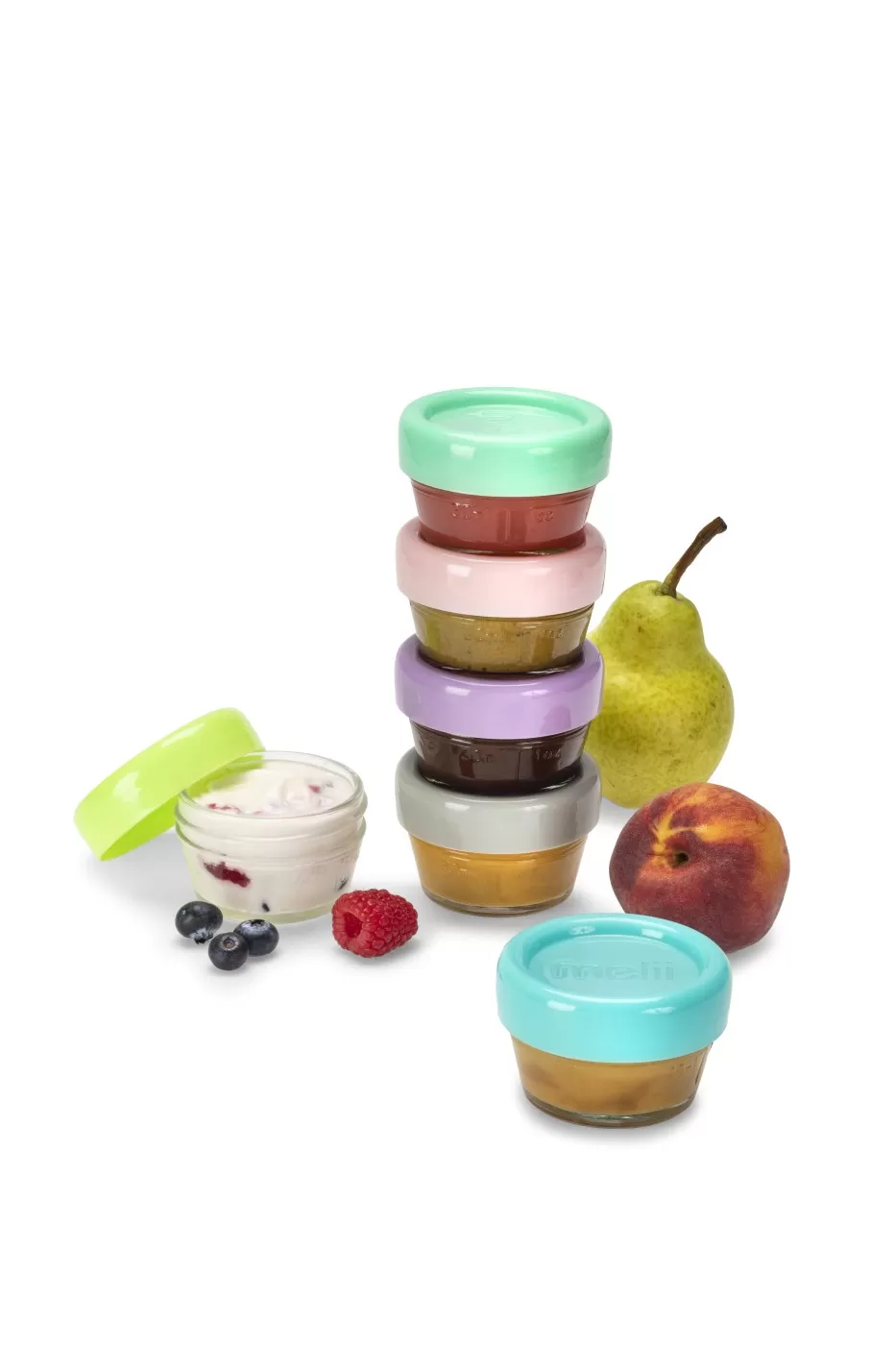 Set 6 recipiente sticla pentru hrana bebe, melii, 59 ml, varsta de la 6 luni la 6 ani [8]