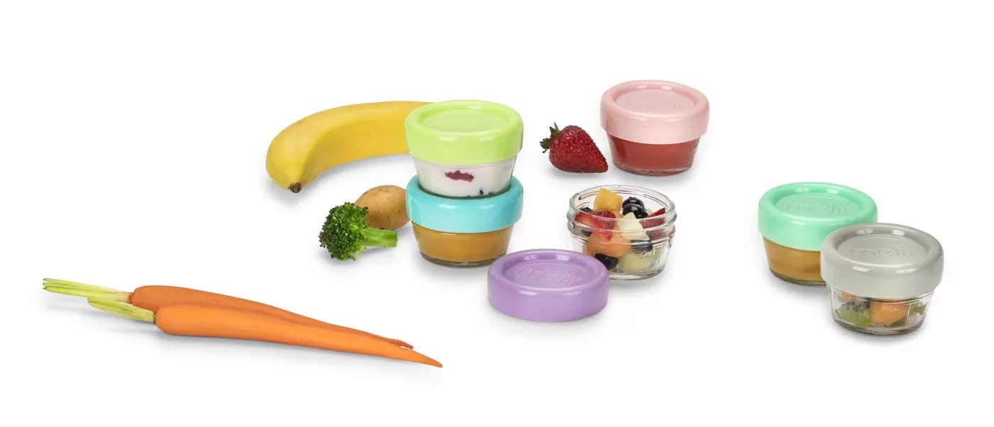 Set 6 recipiente sticla pentru hrana bebe, melii, 59 ml, varsta de la 6 luni la 6 ani [6]