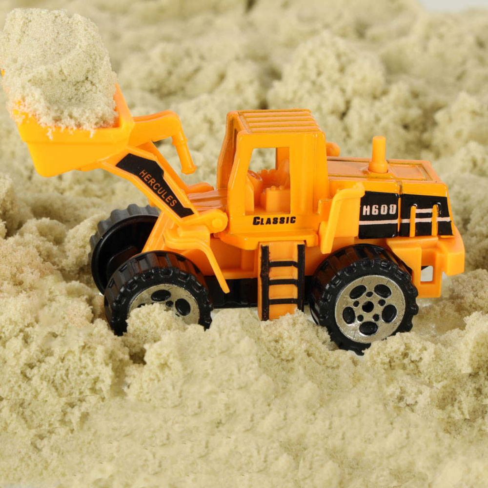 Set utilaje constructii copii, 6 vehicule santier, excavator, buldozer, scara 1:64 [9]