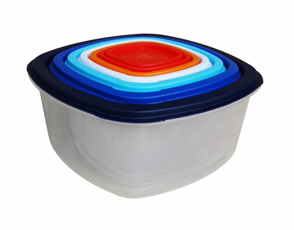 Set 7 caserole patrate cu capace,plastic, vanora home [3]