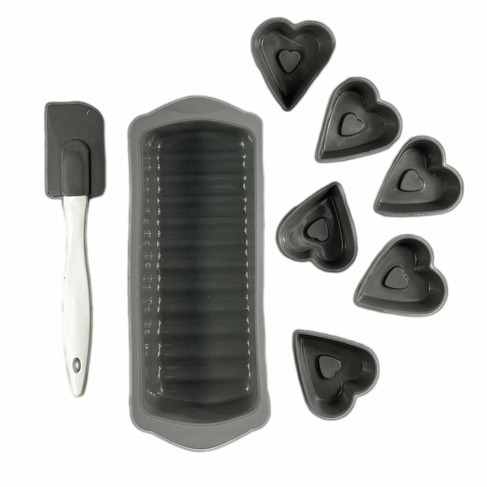 Set 7 Forme Silicon pt Copt Chec, Cozonac si Briose - Micostore [1]