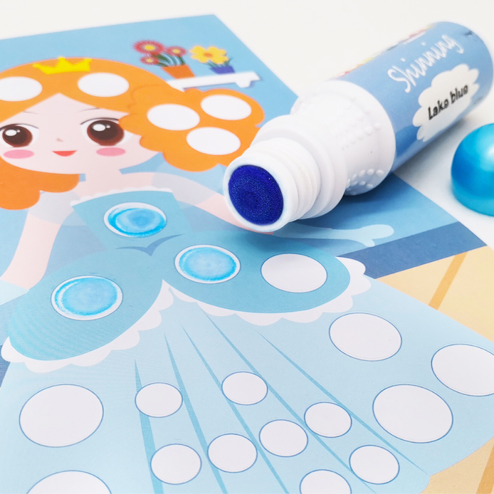 Set 8 Carioci Dot Ecologice, Varf 18mm, Rezervor 60ml, Culori Asortate [6]