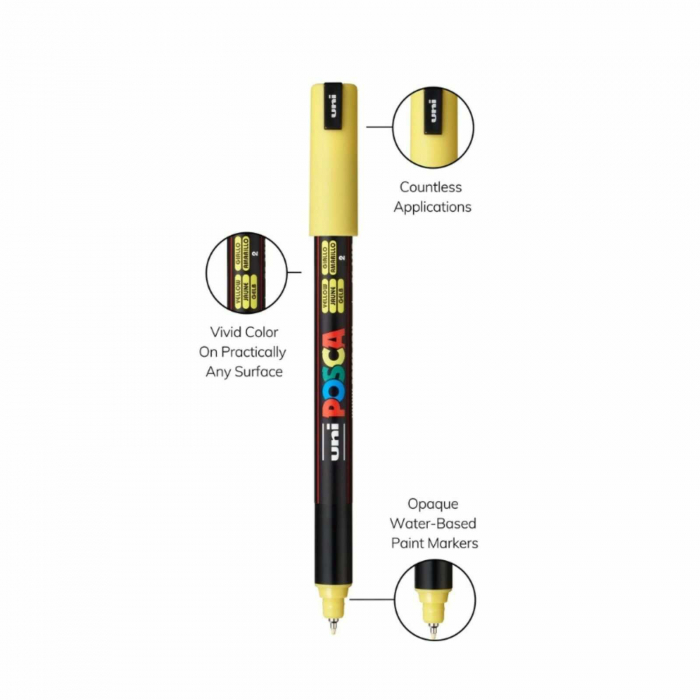 Set 8 Carioci POSCA cu Varf Subtire, Marker 0.7 MM, PC-1MR [5]