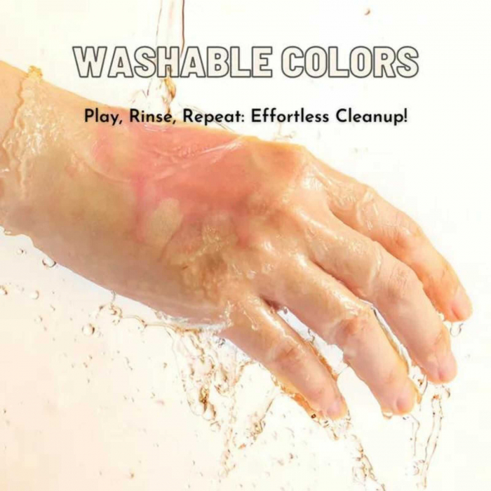 Creioane Colorate Groase si Lavabile, 12 buc, Silky Crayon [5]