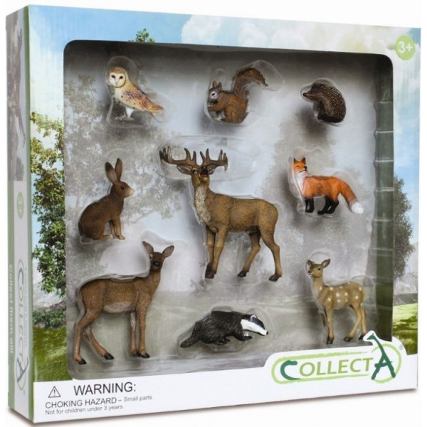 Set 9 figurine animale de padure Collecta [1]