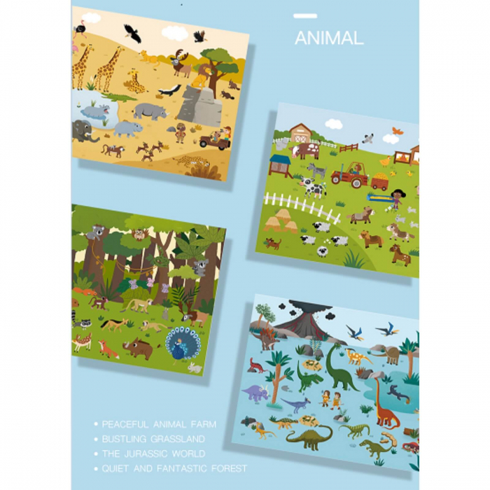 Abtipilduri, Stickere, Autocolante reutilizabile cu Animale - MiDeer [2]