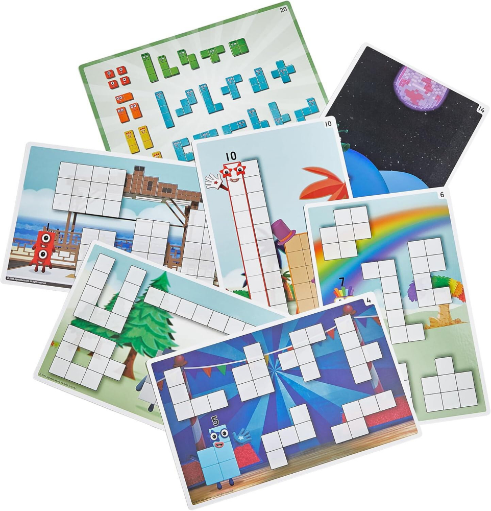 Set activitati cu cuburi din lemn - NumberblocksÂ® [7]