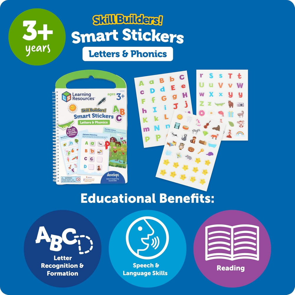 Set activitati educative cu abtibilduri  - Litere si sunete (lb.engleza) [5]
