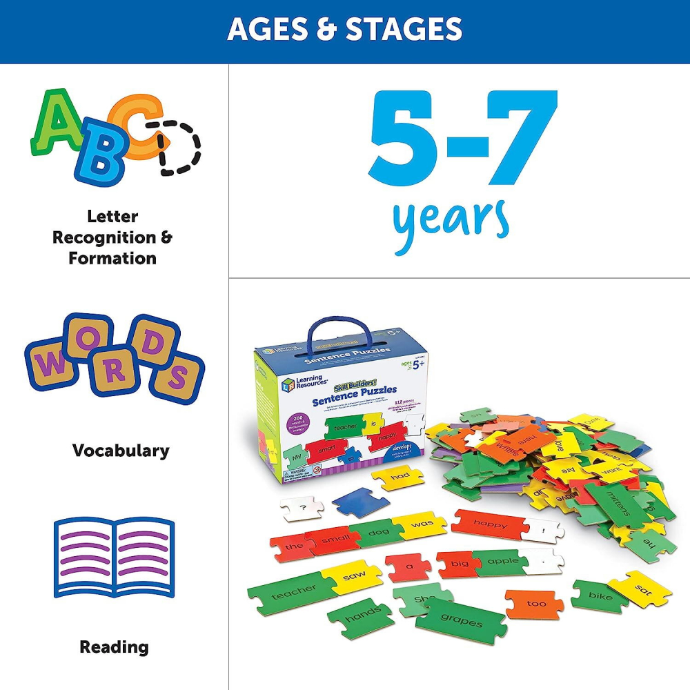 Set activitati educative - Puzzle cu propozitii (lb.engleza) [2]