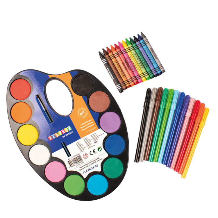 Set acuarele, carioci si creioane colorate Starter [1]