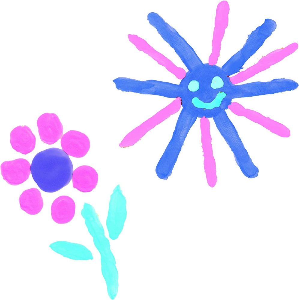 Set acuarele pentru degete 4 culori ECO nuante de fete, copii varsta 2 ani+ [6]