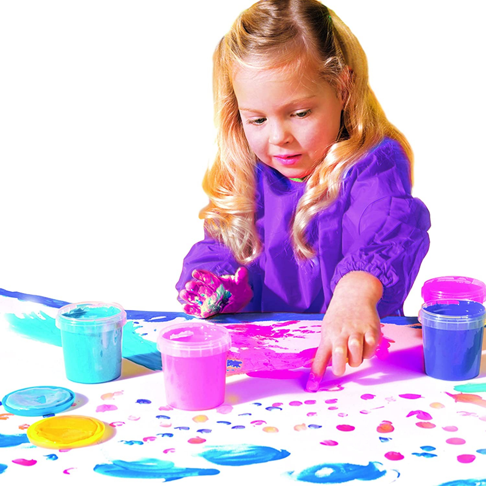 Set acuarele pentru degete 4 culori ECO nuante de fete, copii varsta 2 ani+ [7]
