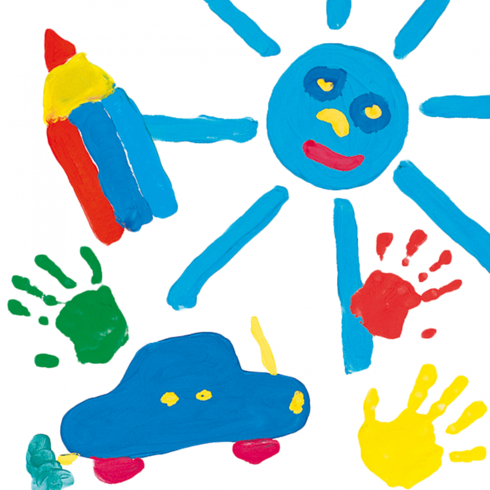 Set acuarele pentru degete 4 x 145 ml, copii varsta 2 ani+,6 ani+,8 ani+ [8]