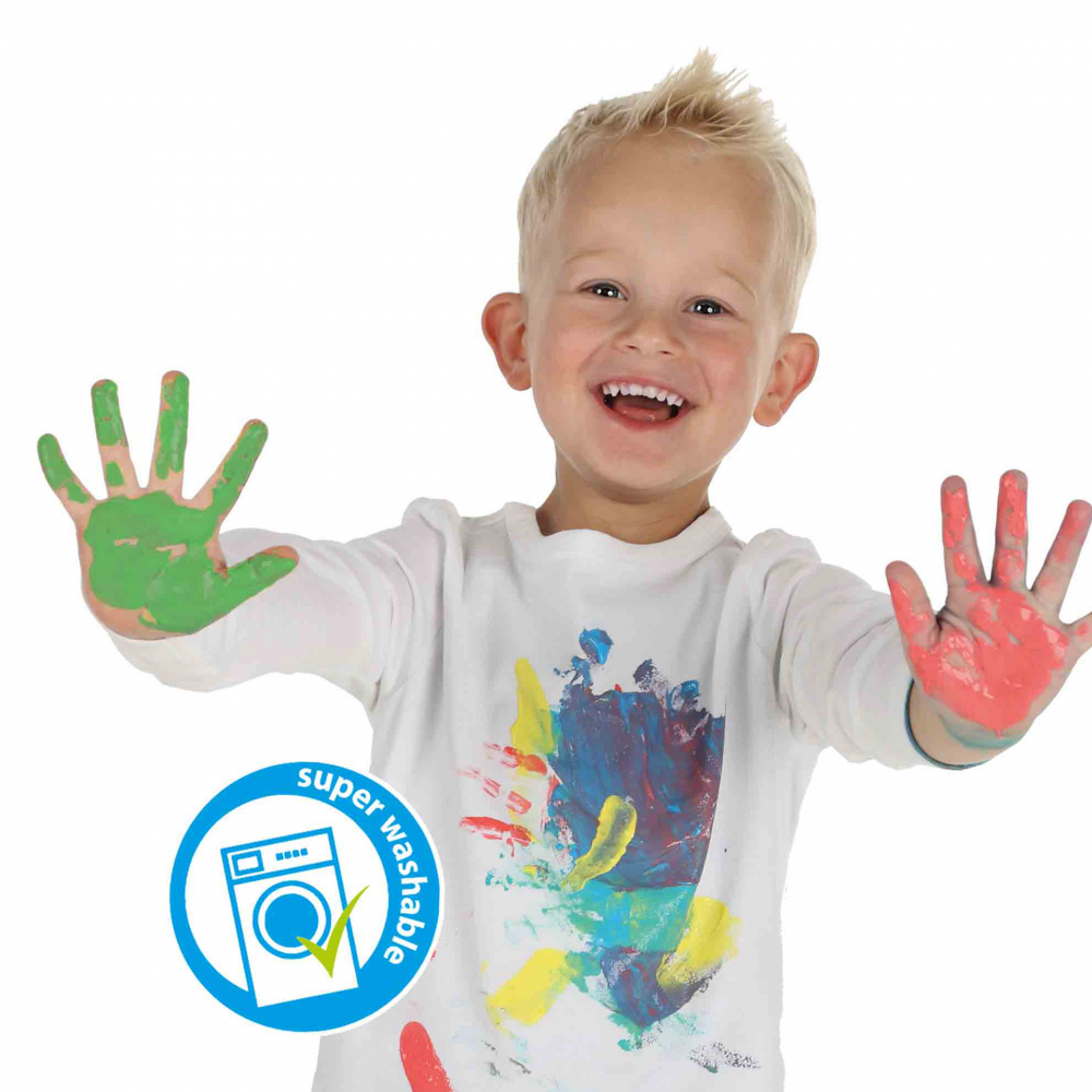 Set acuarele pentru degete, culori trendy (4 x 110ml), copii varsta 2 ani+ [4]