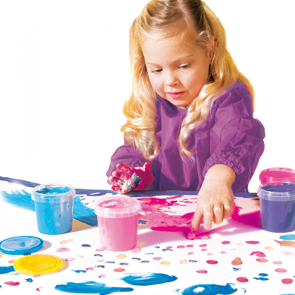 Set acuarele pentru pictat cu degetele 4 x 145 ml., copii varsta 2 ani+,6 ani+,8 ani+ [2]