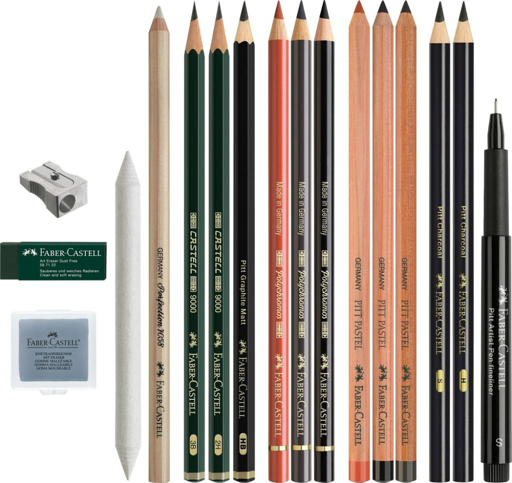 Set arta discovery desen uscat 17 piese faber-castell [4]