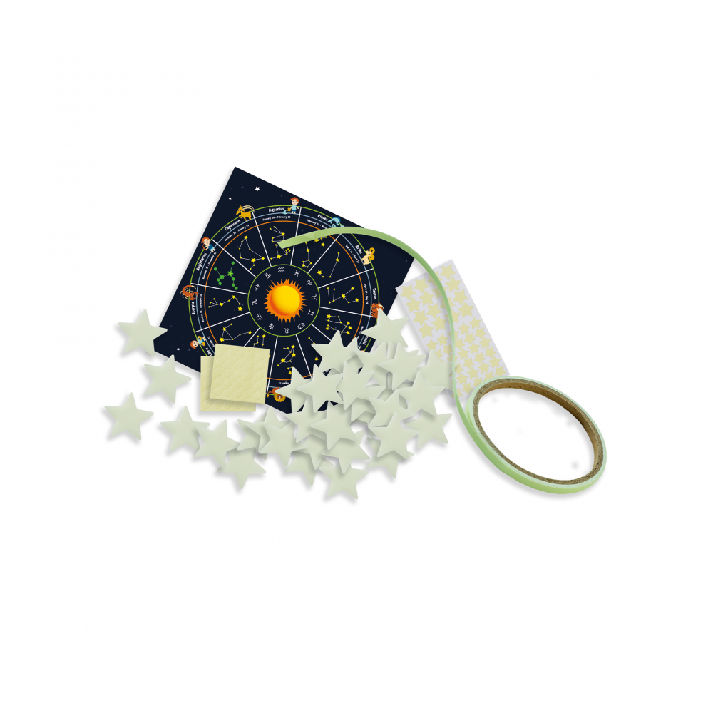 Set autocolante fosforescente cu semne zodiacale pentru copii [7]