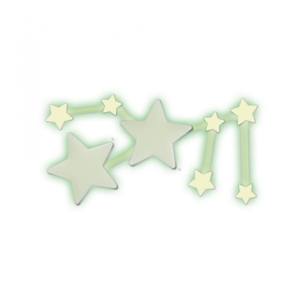 Set autocolante fosforescente cu semne zodiacale pentru copii [9]