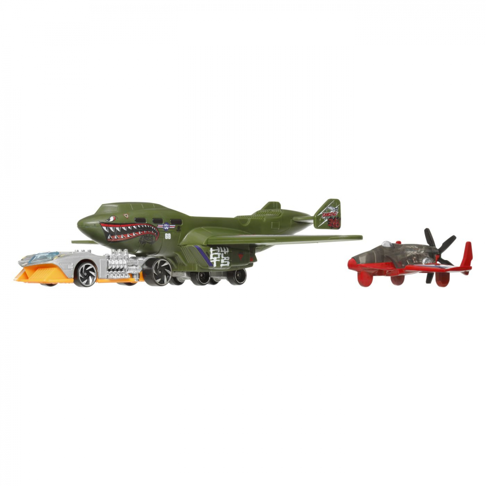 Set avion si masina hot wheels super rigs turbolence tug, varsta de la 3 ani la 12 ani [3]