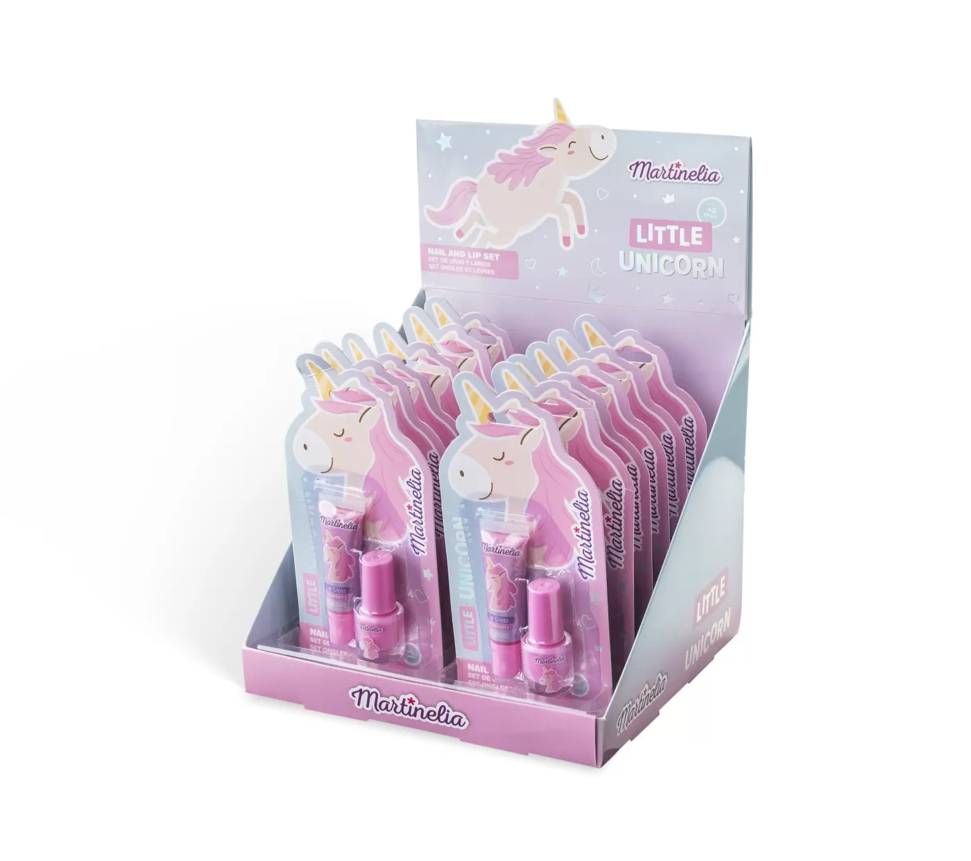 Set balsam de buze si lac de unghii, Little Unicorn, Martinelia, varsta de la 3 ani la +15 ani [3]
