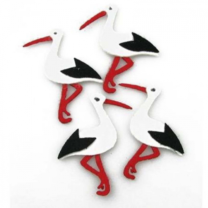 Set 2 buc Barza din fetru cu adeziv, pasla, 9 cm - Micostore.ro [2]