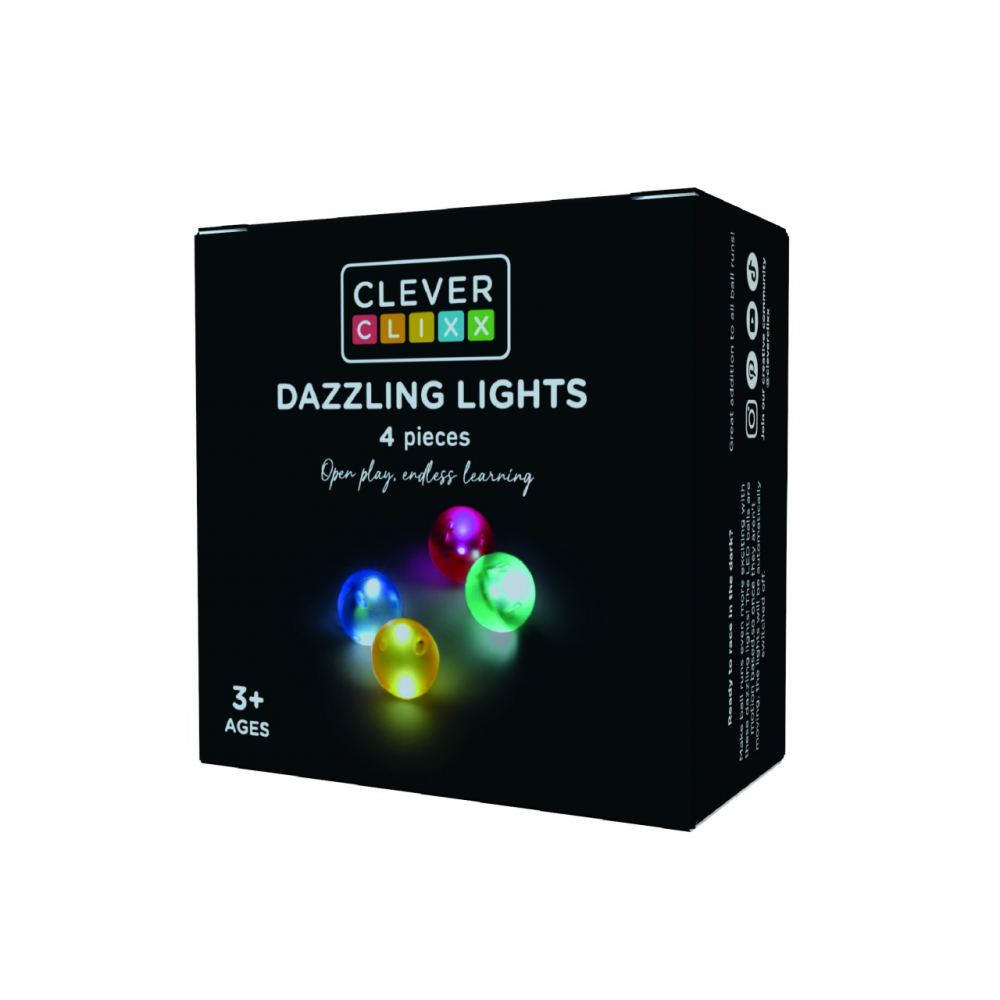 Set Bile Luminoase, Dazzling Lights 4 piese, Cleverclixx, varsta 3 - 6 ani, Baiat, Fata [1]