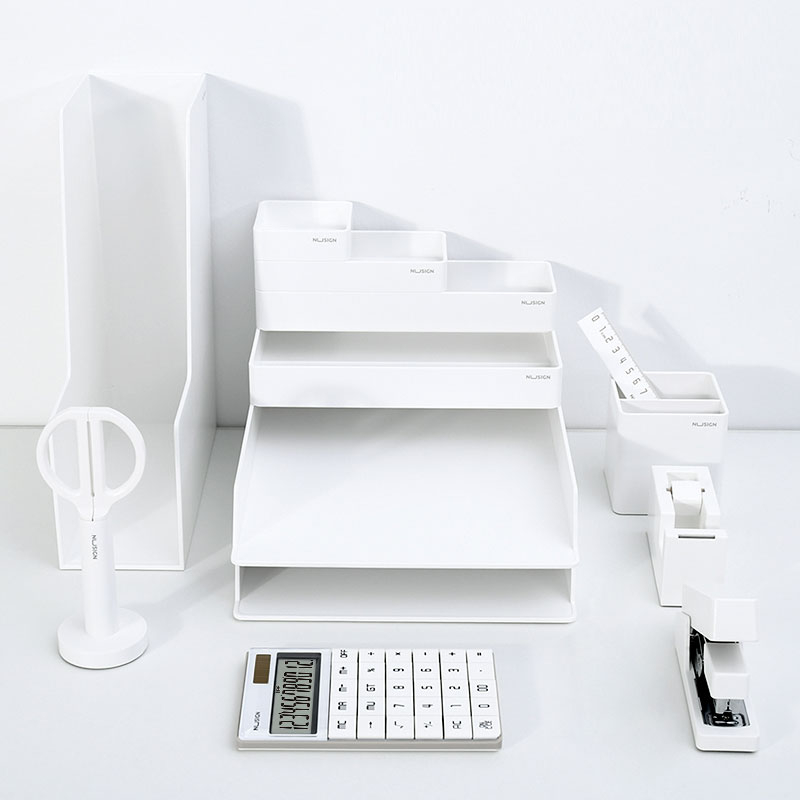 Set birou premium 14 piese alb nusign deli [2]