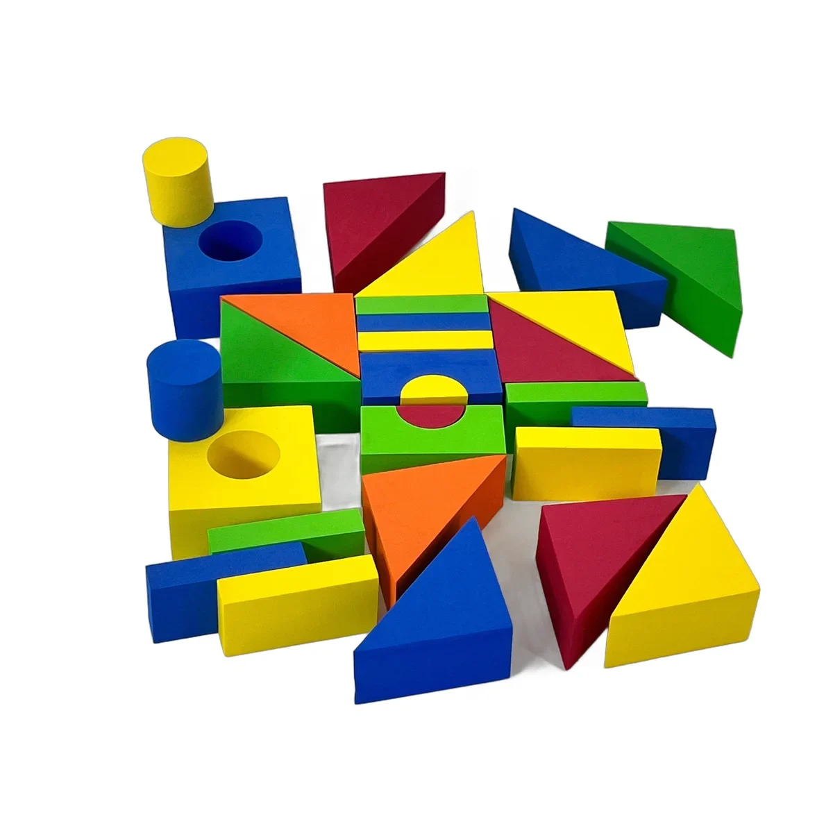 Blocuri din Spuma Colorata, Set 29 Cuburi de Construit, Moi [1]