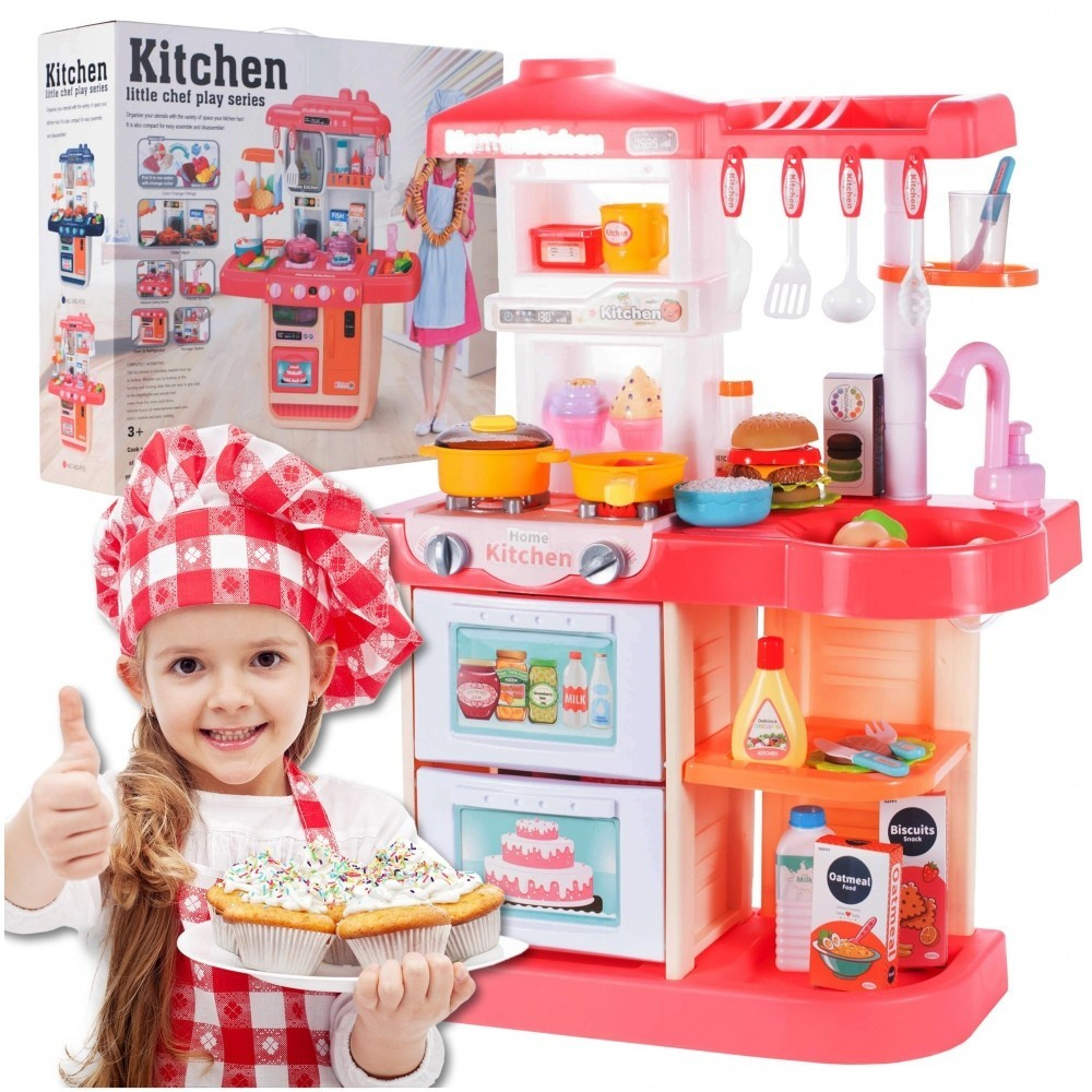 Set bucatarie malplay cu lumini sunete si accesorii, varsta de la 3 ani la 6 ani [4]