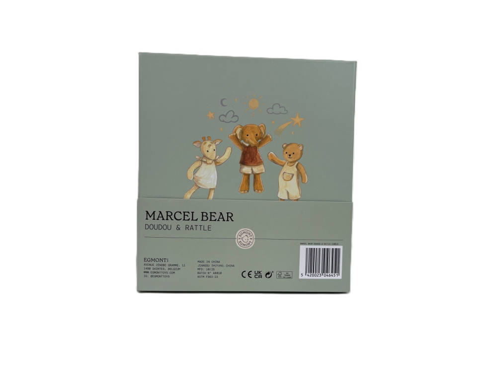 Set cadou Doudou + zornaitoare cu ursuletul Marcel, Egmont Toys Baiat, Fata, varsta 0 - 1 ani [5]