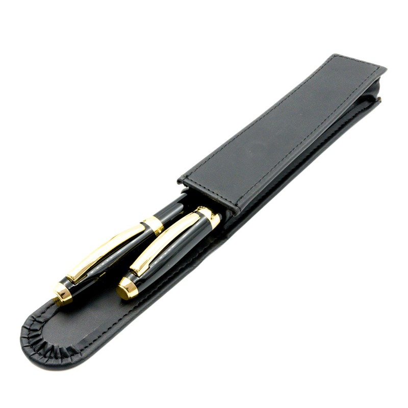 Set cadou stilou + pix + etui Cresco Symphony 850006 SY-03, corp metalic negru [3]