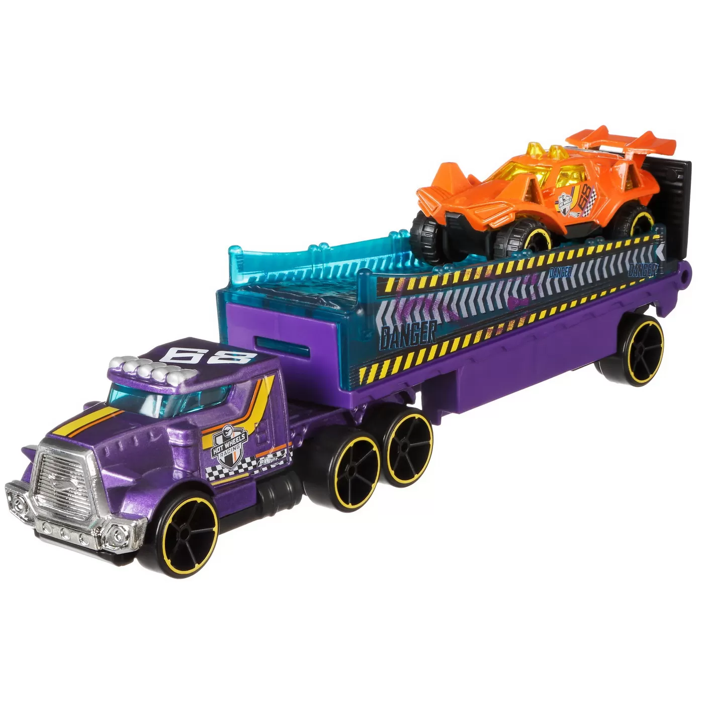 Set camion si masina sport hot wheels rumble road, varsta de la 3 ani la 12 ani [8]